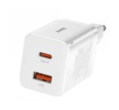 Baseus CCSUPP-E02 Super Si Quick Nabíječka USB + USB-C 30W White foto