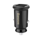 Baseus CCALL-ML01 Grain Nabíječka do Auta 15.5W 2x USB Black foto
