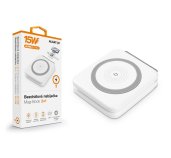 Bezdrátová nabíječka ALIGATOR Mag-Book 2v1, určeno pro MagSafe a nabíjení Apple Watch, 15W, bílá foto