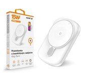 ALIGATOR Powerbanka s bezdrátovým nabíjením ALIGATOR Mag-Bank, určeno pro Magsafe, 5000mAh, bílá foto