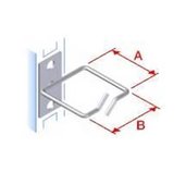 Vyvazovací háček 40x40 D1 kov levý fix,čelní gate foto