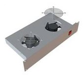 19” horiz.vent.j.2xVentilátor-220V/30W termost.2U foto