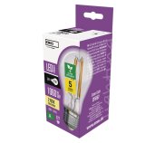LED žárovka A60/E27/5W/75W/1060lm/teplá bílá foto