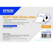 BOPP High Gloss Label Cont.R, 203mm x 68m foto