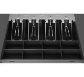 Samostatný plastový pořadač 4/8, kovové držáky bankovek foto