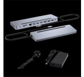 i-tec USB-C Metal Ergonomic 3x 4K Display Docking Station, PD100W + i-tec Universal Charger 100W foto