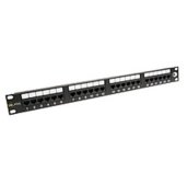 19” Patch panel Solarix 24 x RJ45 CAT6 UTP černý foto