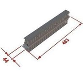 Vyvazovací panel 1U 19” oboustranná plast. lišta foto