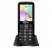 EVOLVEO EasyPhone XO, mobilní telefon pro seniory s nabíjecím stojánkem (černá barva) foto