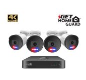 iGET HGNVK88504 - Kamerový UltraHD 4K PoE set, 8CH NVR + 4x IP 4K kamera, zvuk, SMART W/M/Andr/iOS foto