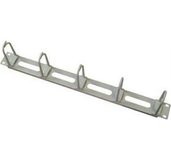 19” vyvaz. panel 1U,5xháček velký,oválné otvory foto