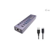 i-tec USB 3.0/USB-C Charging HUB 9port LAN + Power Adapter 60W foto