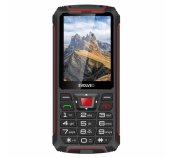 EVOLVEO StrongPhone W4, vodotěsný odolný Dual SIM telefon, černo-červená foto