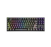 Genesis herní mechanická klávesnice THOR 404/RGB/Gateron Yellow Pro/Drátová USB/US layout/Černá foto