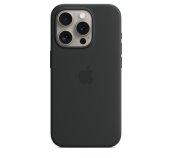 iPhone 15 Pro Silicone Case with MS - Black foto