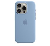 iPhone 15 Pro Silicone Case with MS - Winter Blue foto