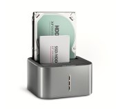 AXAGON ADSA-DC, USB-C 5Gbps - 2x SATA 6G 2.5”/3.5” SSD/HDD CLONE DUAL dokovací stanice foto