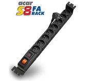 19” napáj.panel ACAR S8/3m 8x220V Black+přep.ochr. foto
