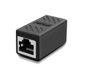 W-star Spojka RJ45 STP CPSTPBK CAT6 přímá, stíněná, černá foto