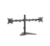 Držák monitoru Brateck LDT66-T024 dvě kloubová ramena vedle sebe na tyčovém držáku samostatně stojíc foto
