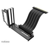 AKASA Riser black Pro, vertikálni VGA držák foto