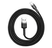 Baseus datový kabel Cafule Lightning 1m 2,4A šedo-černý foto