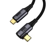 PremiumCord USB4 Gen 3x2 40Gbps 8K@60Hz 240W,Thunderbolt, 0,3m zahnutý foto