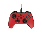 Drátový gamepad Genesis MANGAN 300, pro PC/Switch/Mobil, červený foto