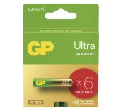 GP Alkalická baterie ULTRA AAA (LR03)- 6ks foto