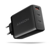 AXAGON ACU-DPQ100, GaN nabíječka do sítě 100W, 3x port (USB-A + dual USB-C), PD3.0/PPS/QC4+/Apple foto