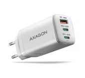 AXAGON ACU-DPQ65W, GaN nabíječka do sítě 65W, 3x port (USB-A + dual USB-C), PD3.0/QC4+/PPS/Apple foto
