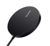 Baseus Bezdrátová nabíječka do sítě Simple Mini3 15W USB-C černá foto