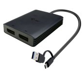 i-tec USB-A/USB-C Dual 4K DP Video Adapter foto