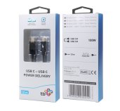 TB Touch USB C kabel s indikátorem nabíjení 100W foto