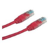 Patch cord UTP cat5e 5M červený foto