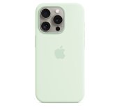 iPhone 15 Pro Silicone Case with MS - Soft Mint foto