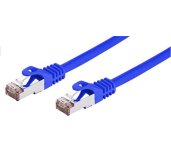 Kabel C-TECH patchcord Cat6, FTP, modrý, 0,5m foto