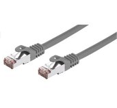 Kabel C-TECH patchcord Cat6, FTP, šedý, 0,25m foto