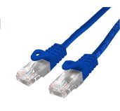 Kabel C-TECH patchcord Cat6, UTP, modrý, 0,25m foto