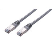 Kabel C-TECH patchcord Cat5e, FTP, šedý, 0,25m foto