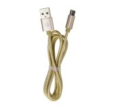 ALIGATOR datový kabel TUBA 2A Micro USB zlatý foto