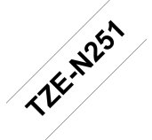 TZE-N251,  bílá/černá, 24mm foto