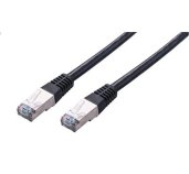 Kabel C-TECH patchcord Cat5e, FTP, černý, 0,5m foto