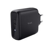 TRUST MAXO 65W 2P USB-C CHARGER BLK foto