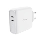 TRUST MAXO 65W 2P USB-C CHARGER WHT foto