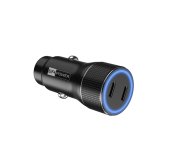 ER 40W USB-C PD+QC 3.0 kovová duální autonabíječka foto
