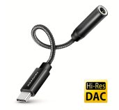 AXAGON ADA-HC, USB-C na 3.5mm jack - Hi-Res DAC audio adaptér, 384kHz/32bit, stereo foto
