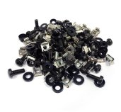 Montážní sada  M6  (50ks / bal.) - 16mm BLACK foto