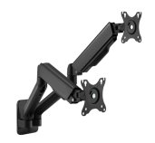 Držák monitoru Brateck LDA32-114E dvě ramena vedle sebe mechanická pružina nástěnný foto