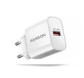 AXAGON ACU-QC18W, nabíječka do sítě 18W, 1x port USB-A, QC3.0/AFC/Apple, bílá foto